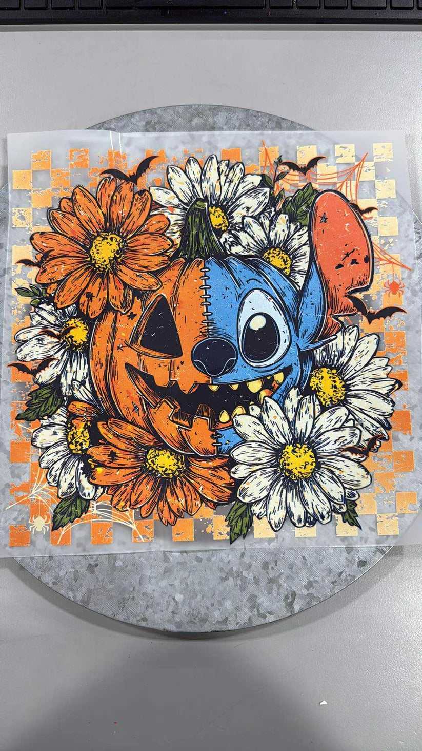 PUMPKIN STITCH MATCHING TEE AND CUP DESIGN