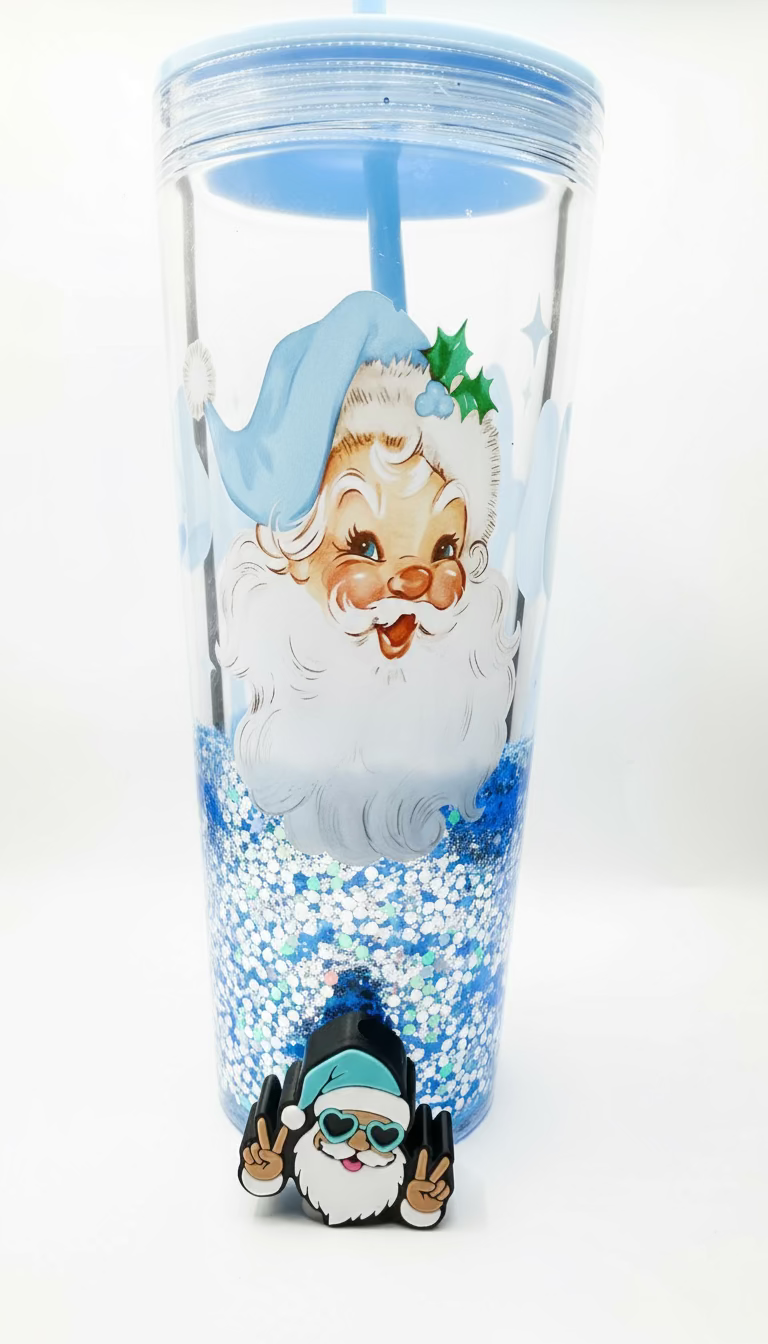 Santa cup, topper and pen