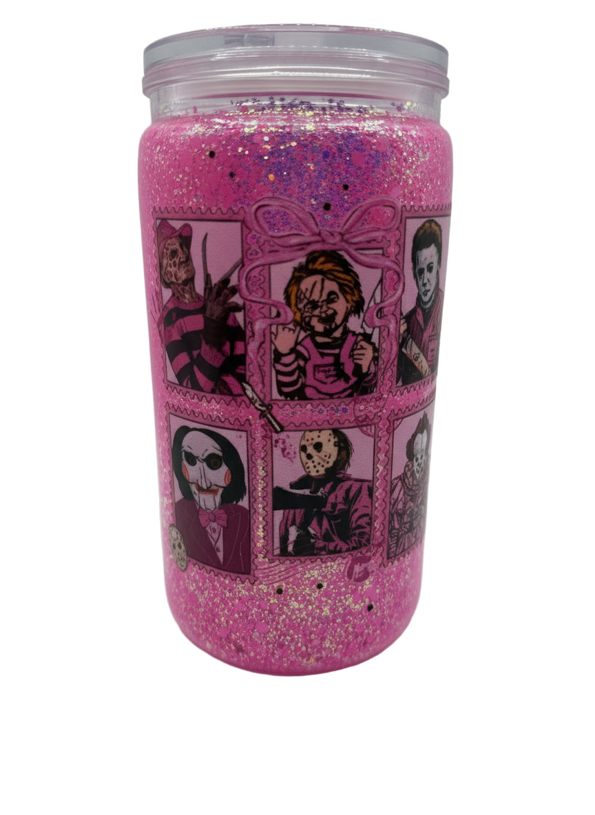 16 OZ ACRYLIC SNOW GLOBE TUMBLER