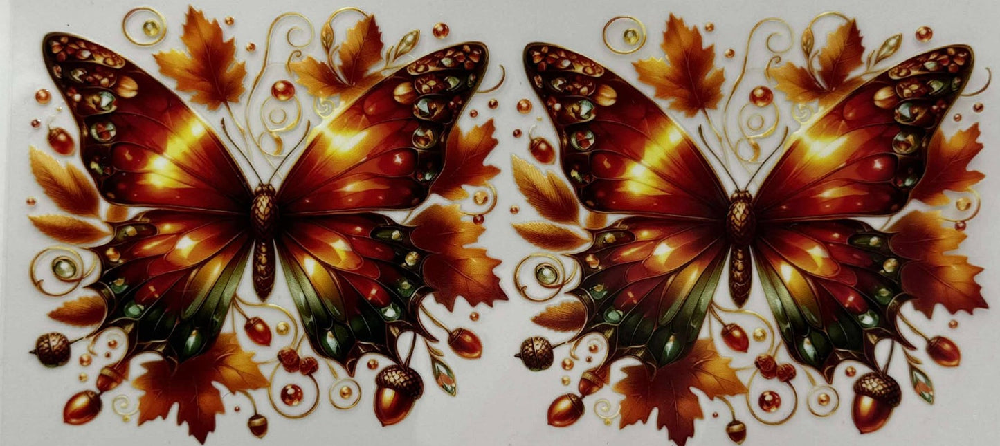 2 FALL BUTTERFLIES