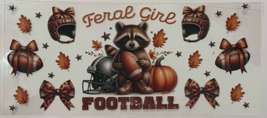 FERAL GIRL FALL FOOTBALL