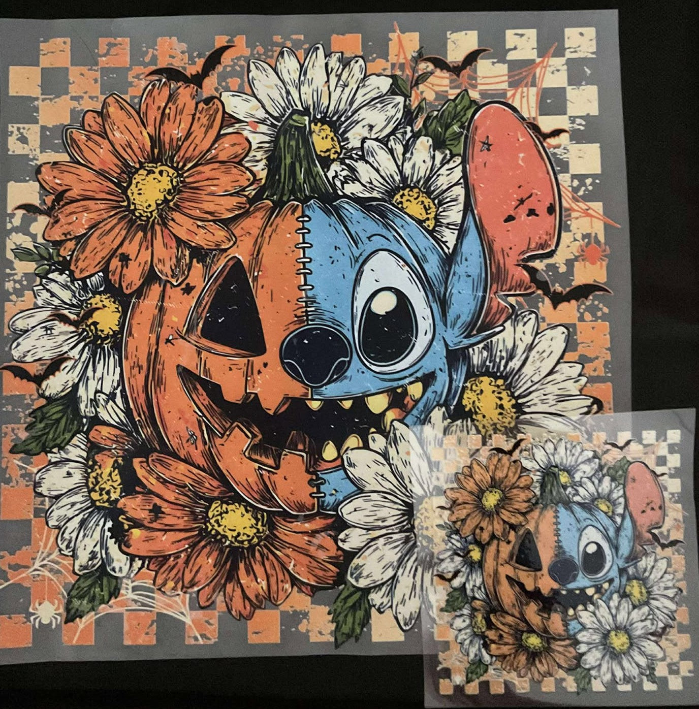 PUMPKIN STITCH MATCHING TEE AND CUP DESIGN