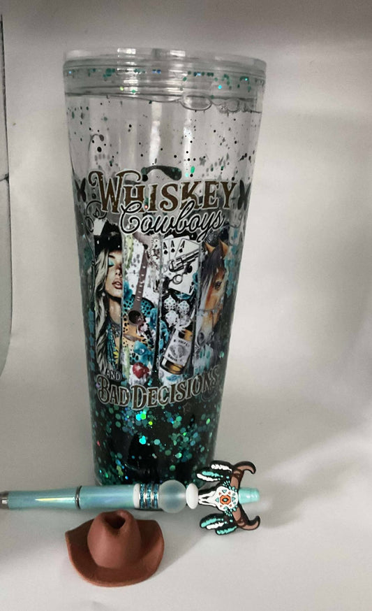 WESTERN 24OZ SNOWGLOBE CUP