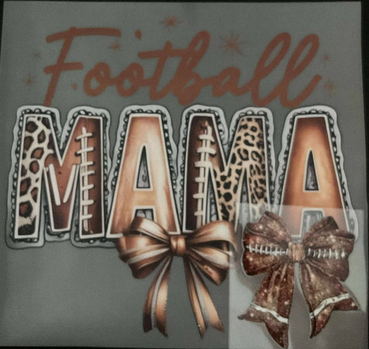 FOOTBALL MAMA MATCHING TEE AND CUP DESIGN