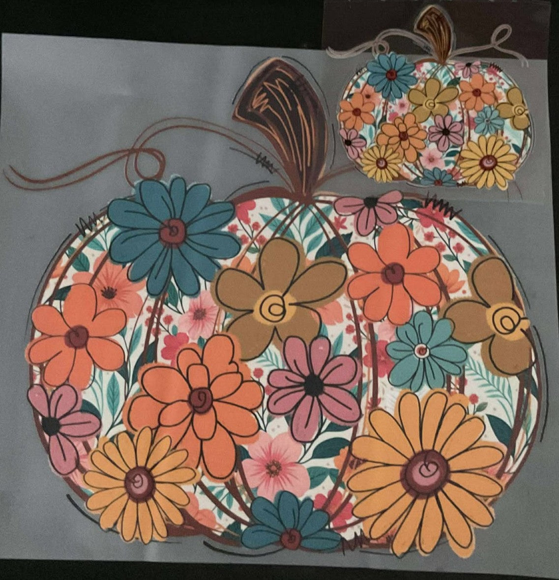 PUMPKIN MATCHING SHIRT AND CUP DESIGN