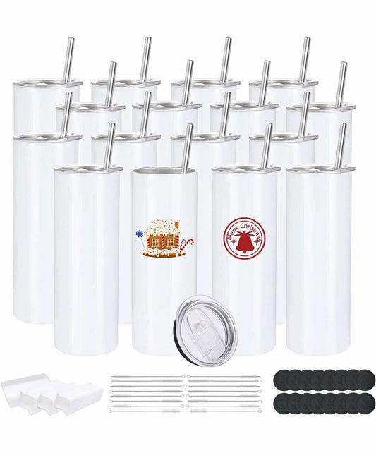 20OZ SKINNY STAINLESS STEEL SUBLIMATION TUMBLER