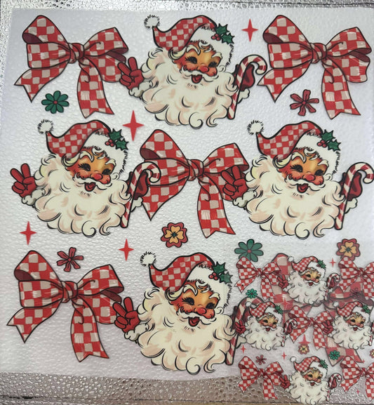 BOW AND SANTA CUP AND TEE SET