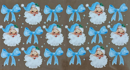 BLUE SANTAS AND BOWS