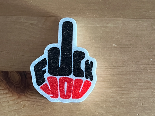 Fuck You straw topper