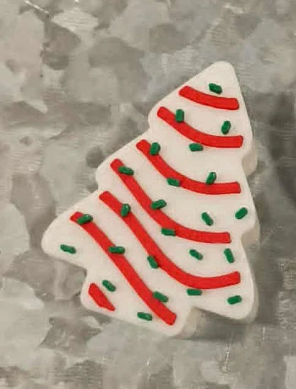 Christmas cake straw topper