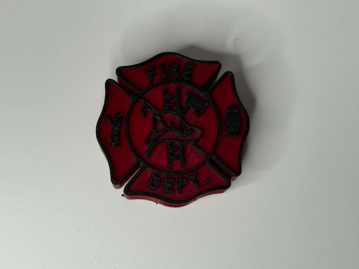 Fire Dept straw topper