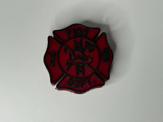 Fire Dept straw topper